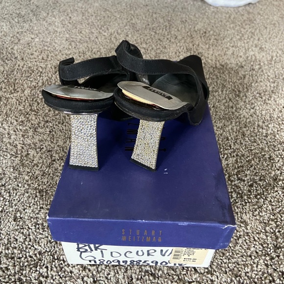 Stuart Weitzman Rhinestone sling backs - Picture 3 of 4